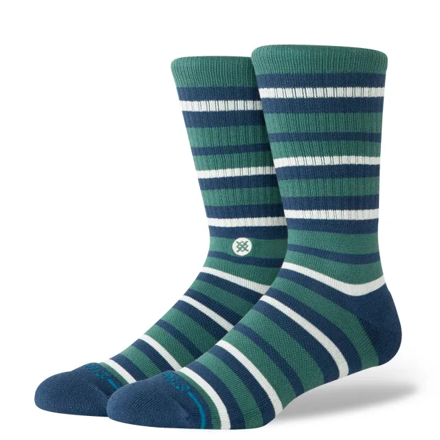 Stance Brett crew sokker teal kæmmet bomuld