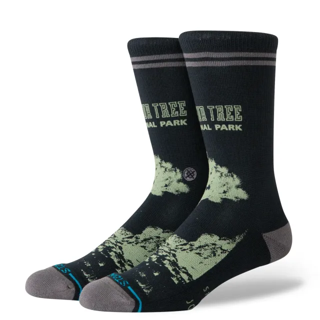 Stance Joshua Tree Crew NPF strømper sort bomuld
