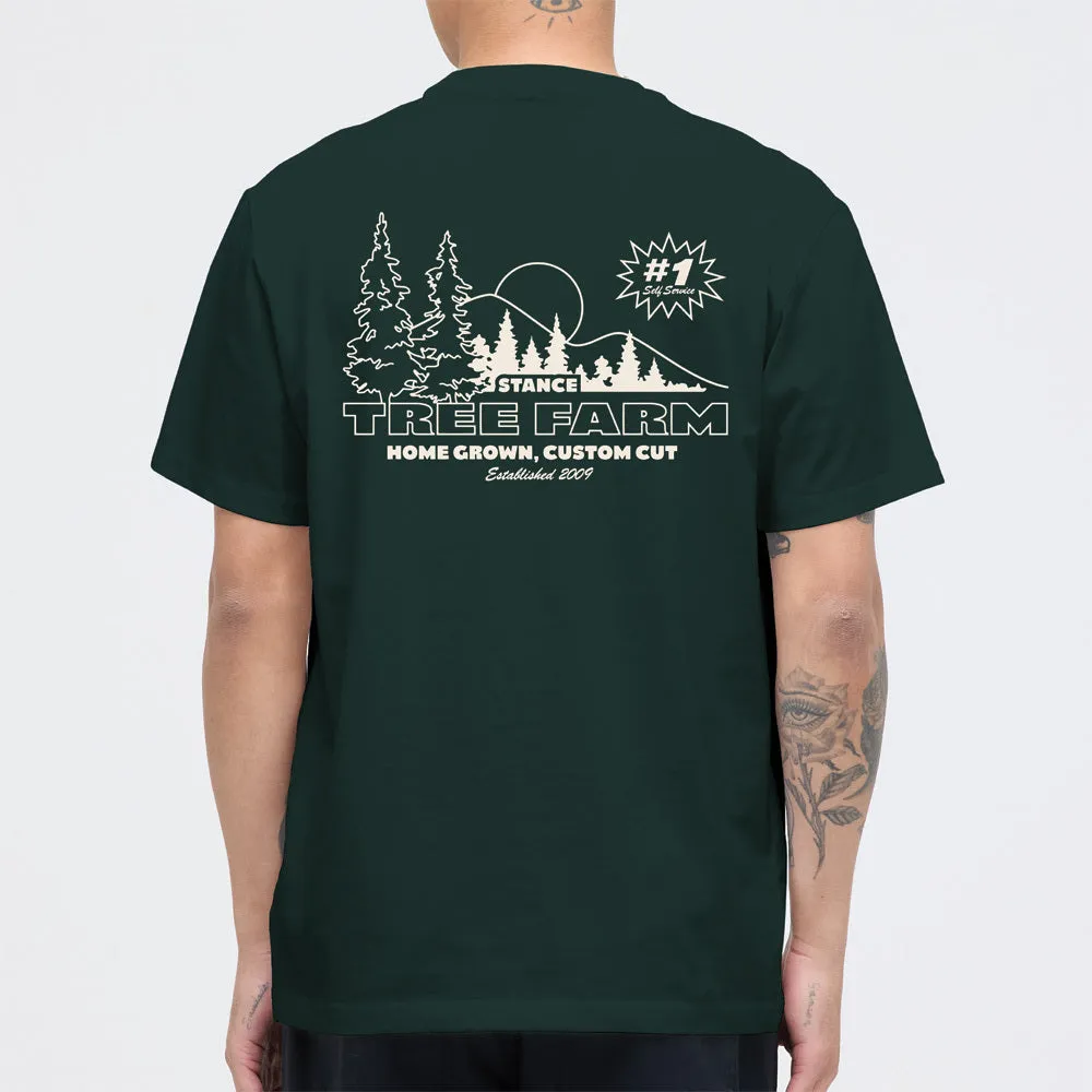 Stance Tree Farm t-shirt pine 100% bomuld