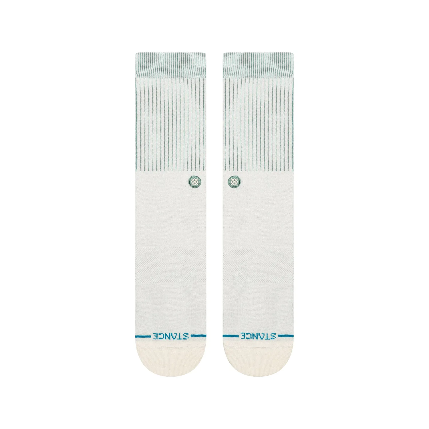 Stance Icon Pop Crew sokker canvas creme bomuld