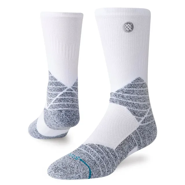 Stance Icon Sport Crew sportssokker hvide åndbare