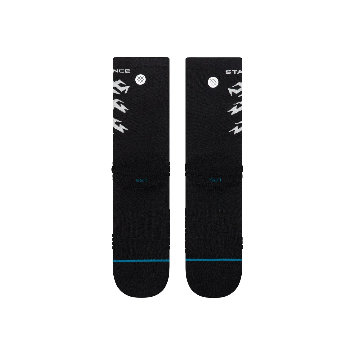Stance Runner Light Crew løbesokker sort åndbar