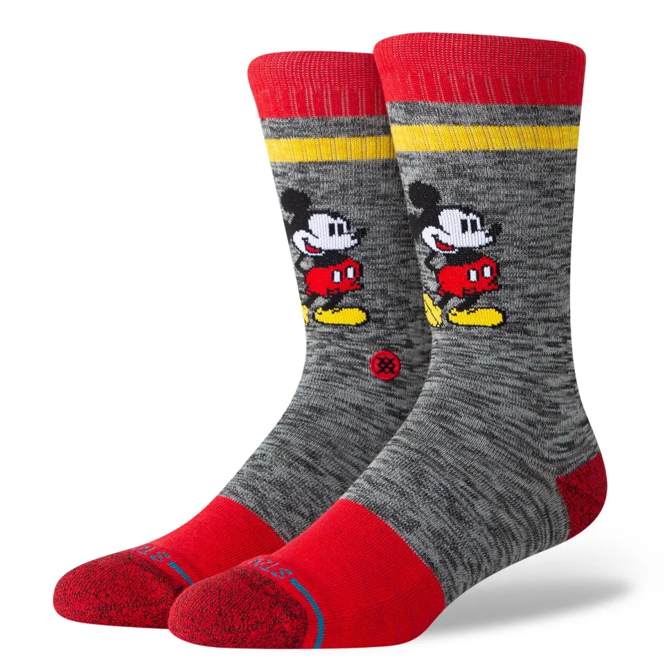 Stance Vintage Disney Crew strømper black bomuld