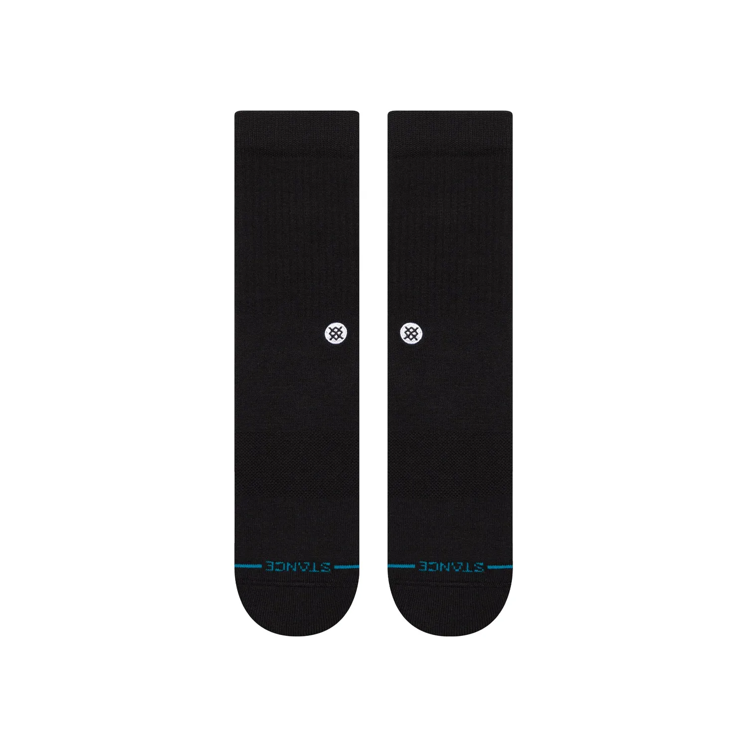 Stance Icon Crew strømper sort hvid bomuld