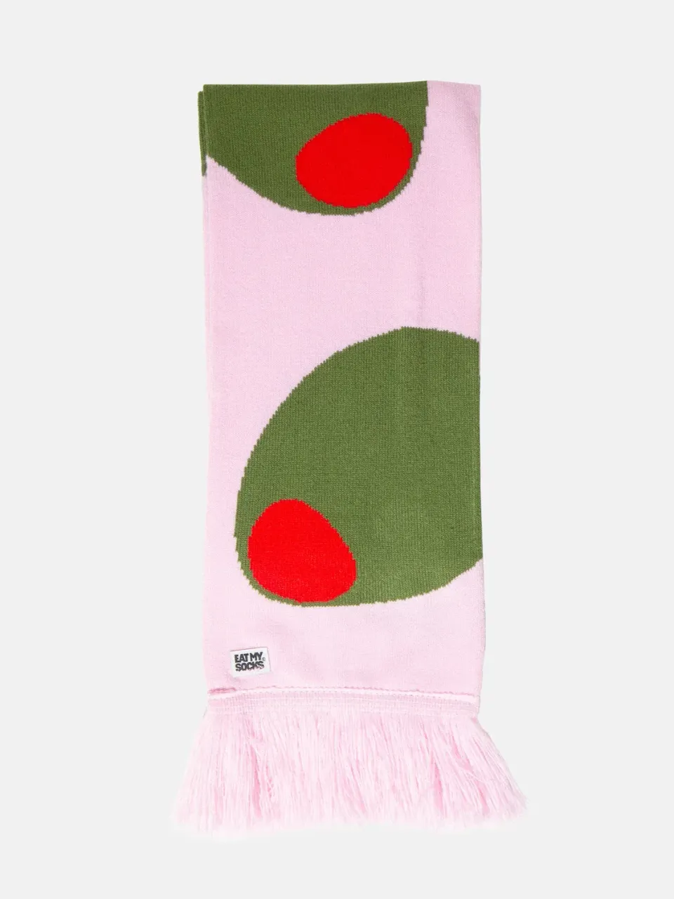 Eat My Socks Olive tørklæde oliven bomuld
