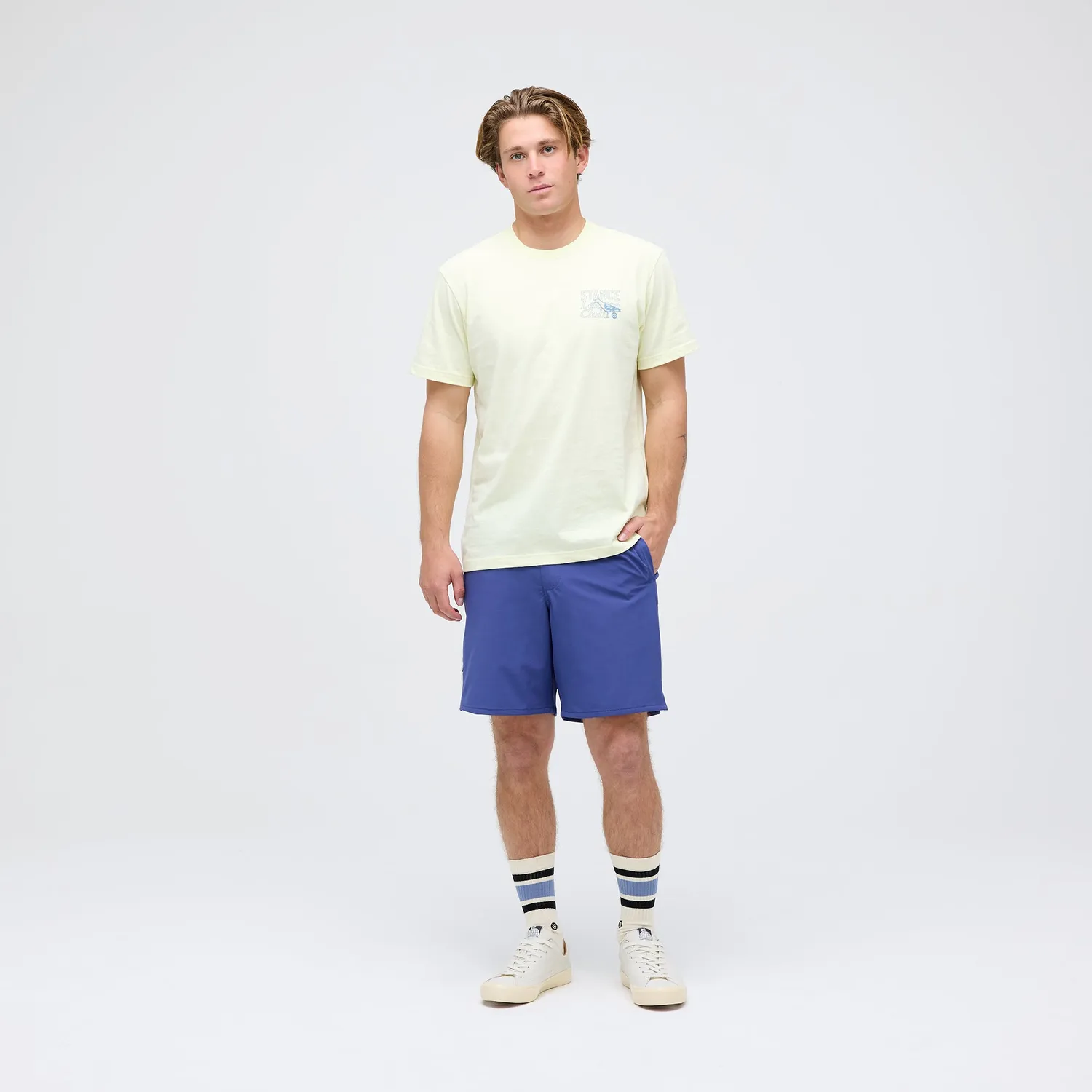 Stance Complex Hybrid Shorts 7" indigo 4-vejs stretch