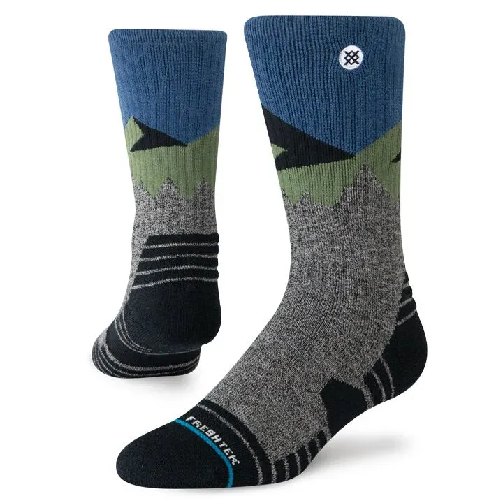 Stance South Face Hike crew sokker black heather – uld