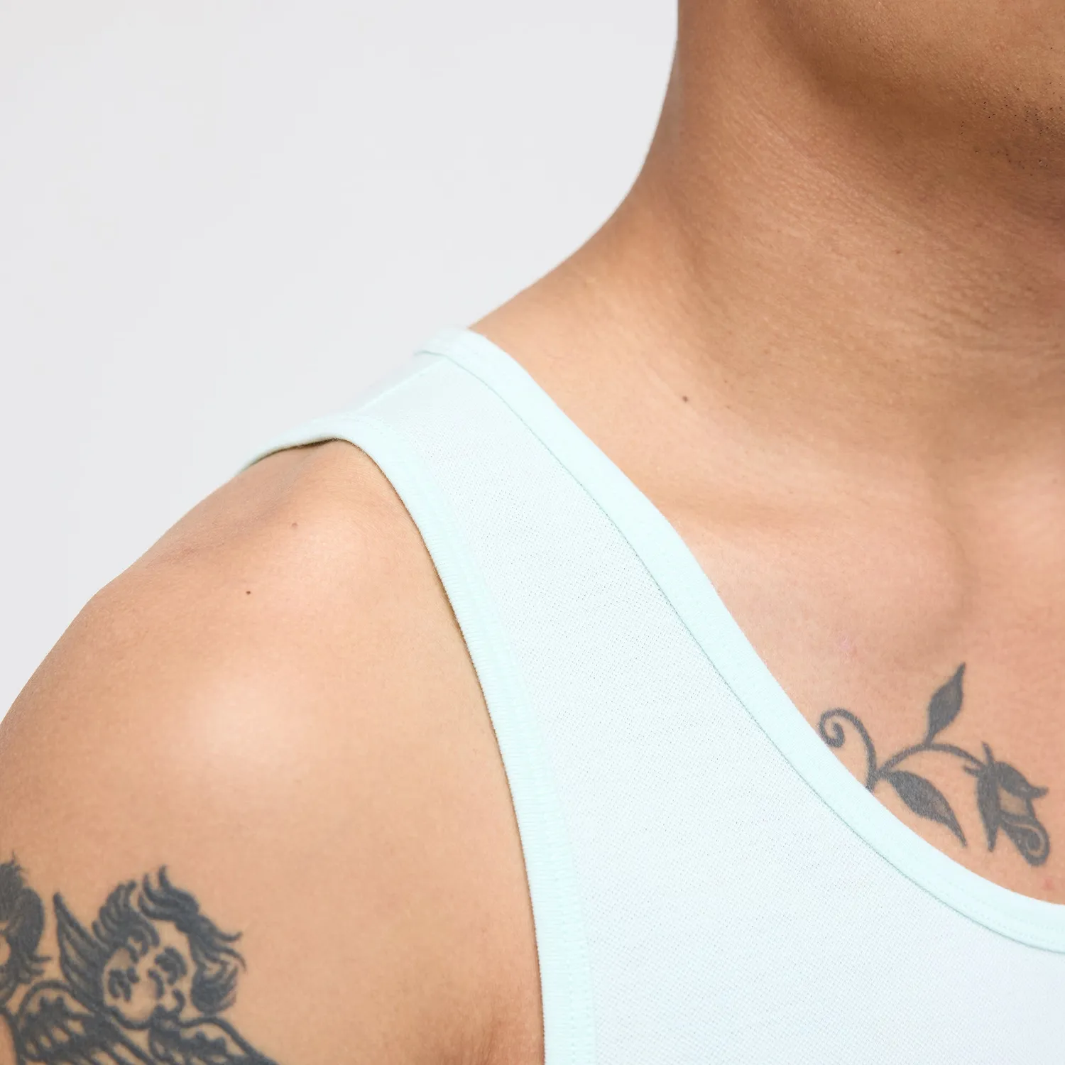 Stance Fragment 2.0 tank top isblå åndbar