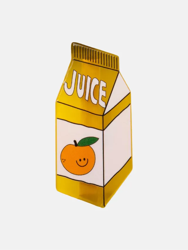 Eat My Socks Orange Juice hårspænde juicekarton