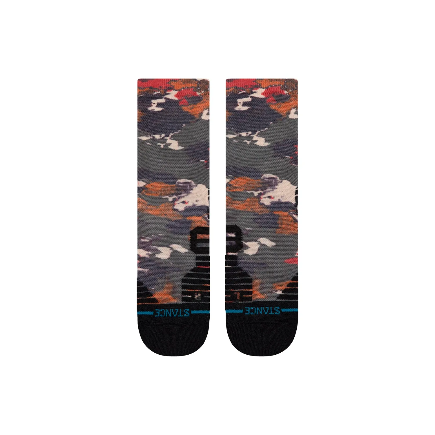 Stance In The Beds Mid Crew strømper grøn medium