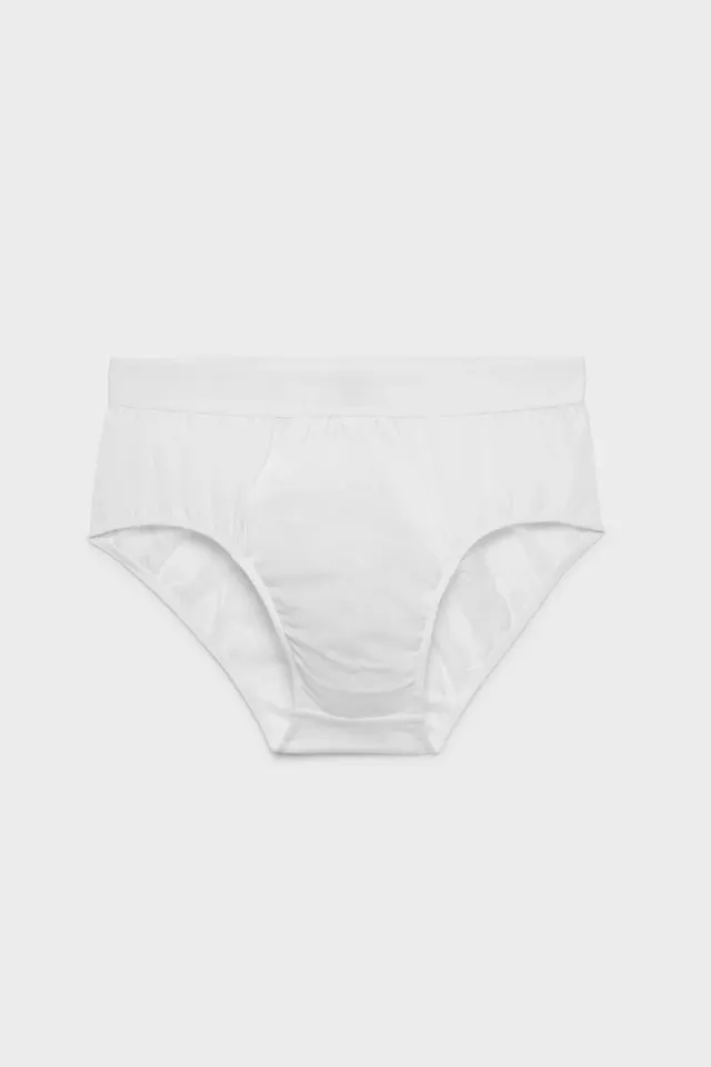 Bresciani Slip trusser hvide 100% bomuld
