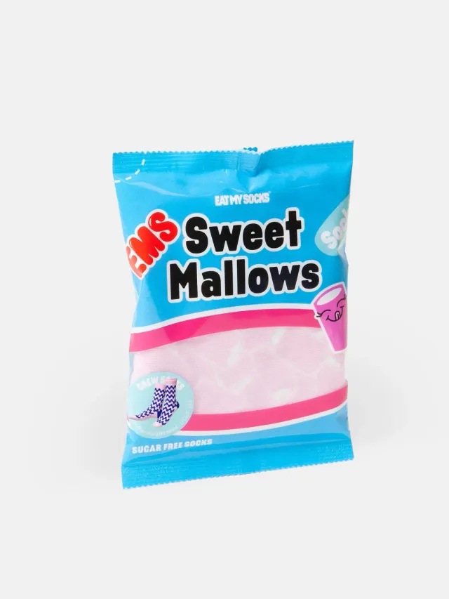 Eat My Socks Sweet Mallows sjove strømper