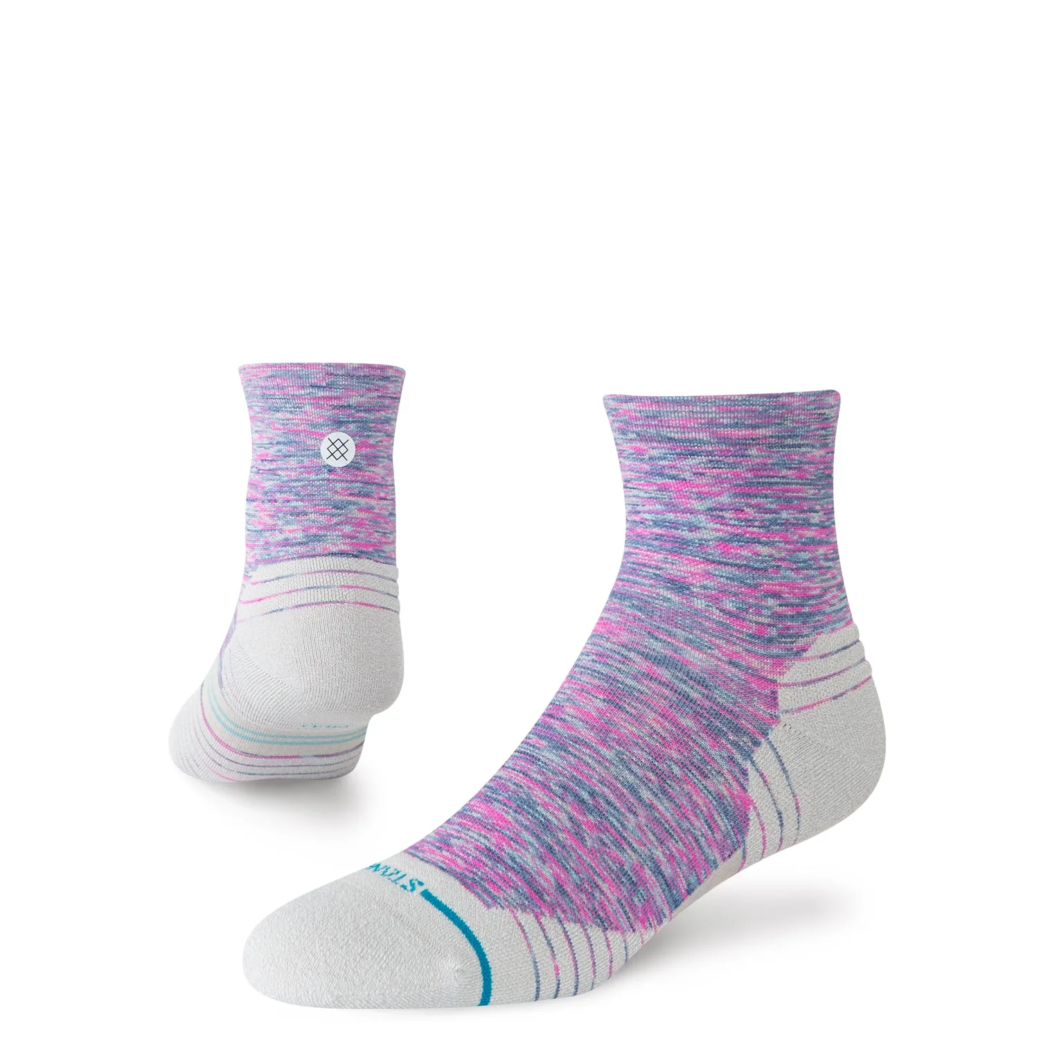 Stance Marshy Light Quarter løbestrømper pink 1 par let