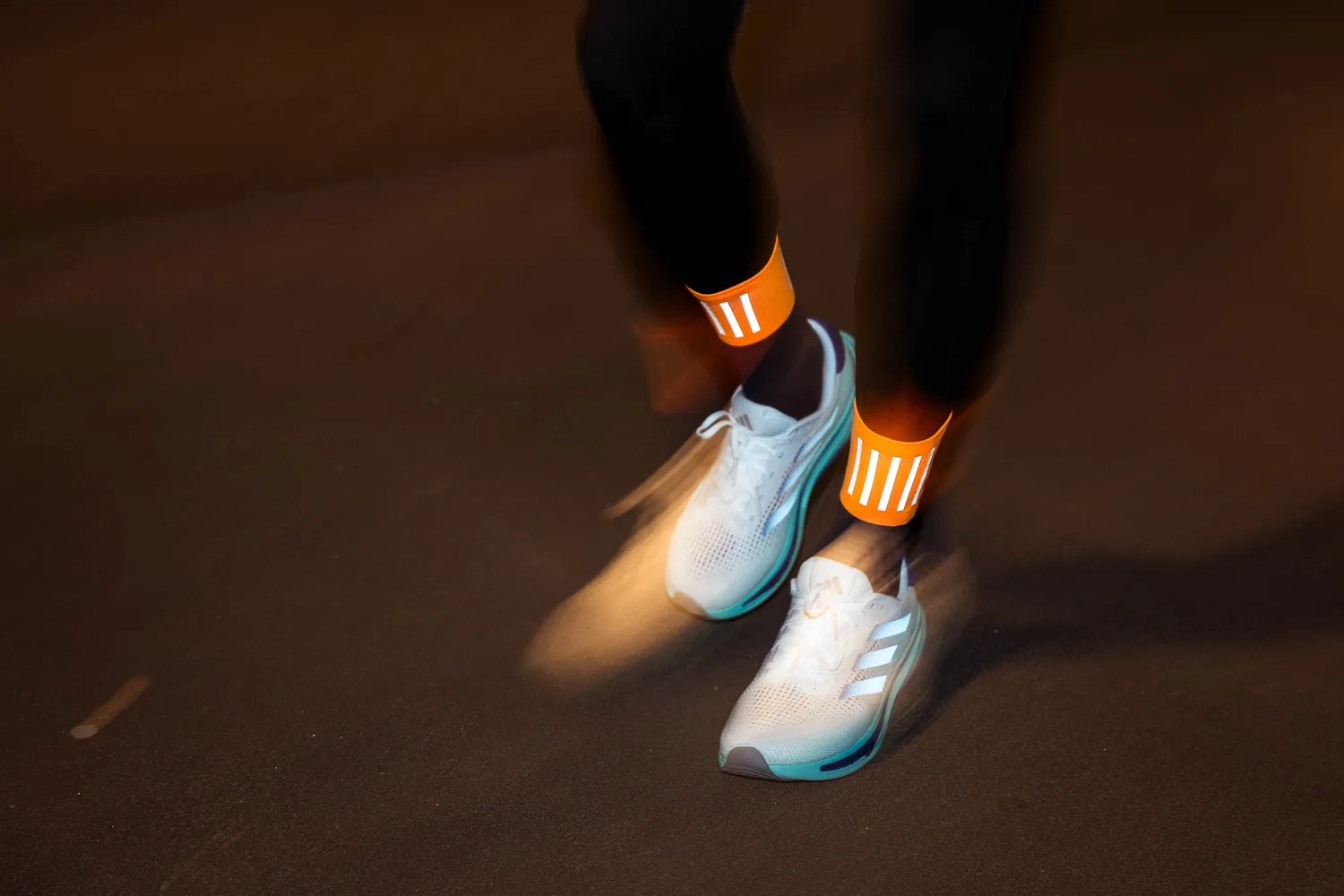 Incylence High-Viz V3 løbestrømper blue orange reflekterende