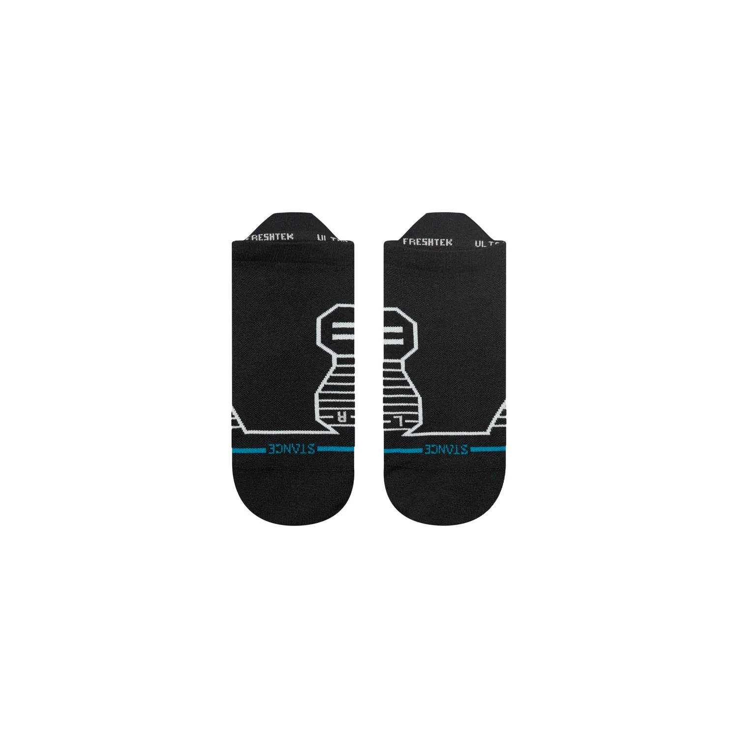 Stance Variegated Tab løbestrømpe Black ultralet