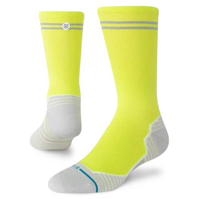 Stance Reflector Light Crew løbestrømper Volt lette