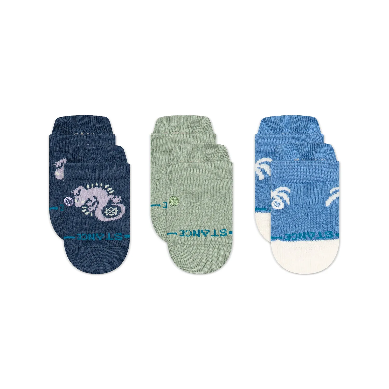 Stance Gecko Baby Toddler sokker multi 3-pak bomuld