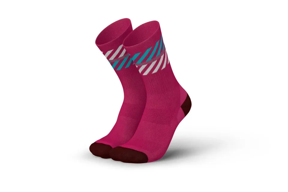 Incylence Merino Light Lanes Geranio Cyan vandresokker uld