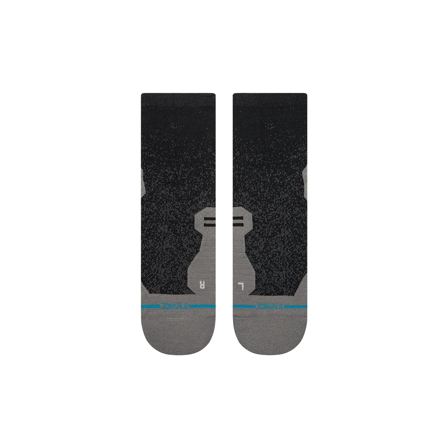 Stance Powder Split Light Quarter løbestrømper sort