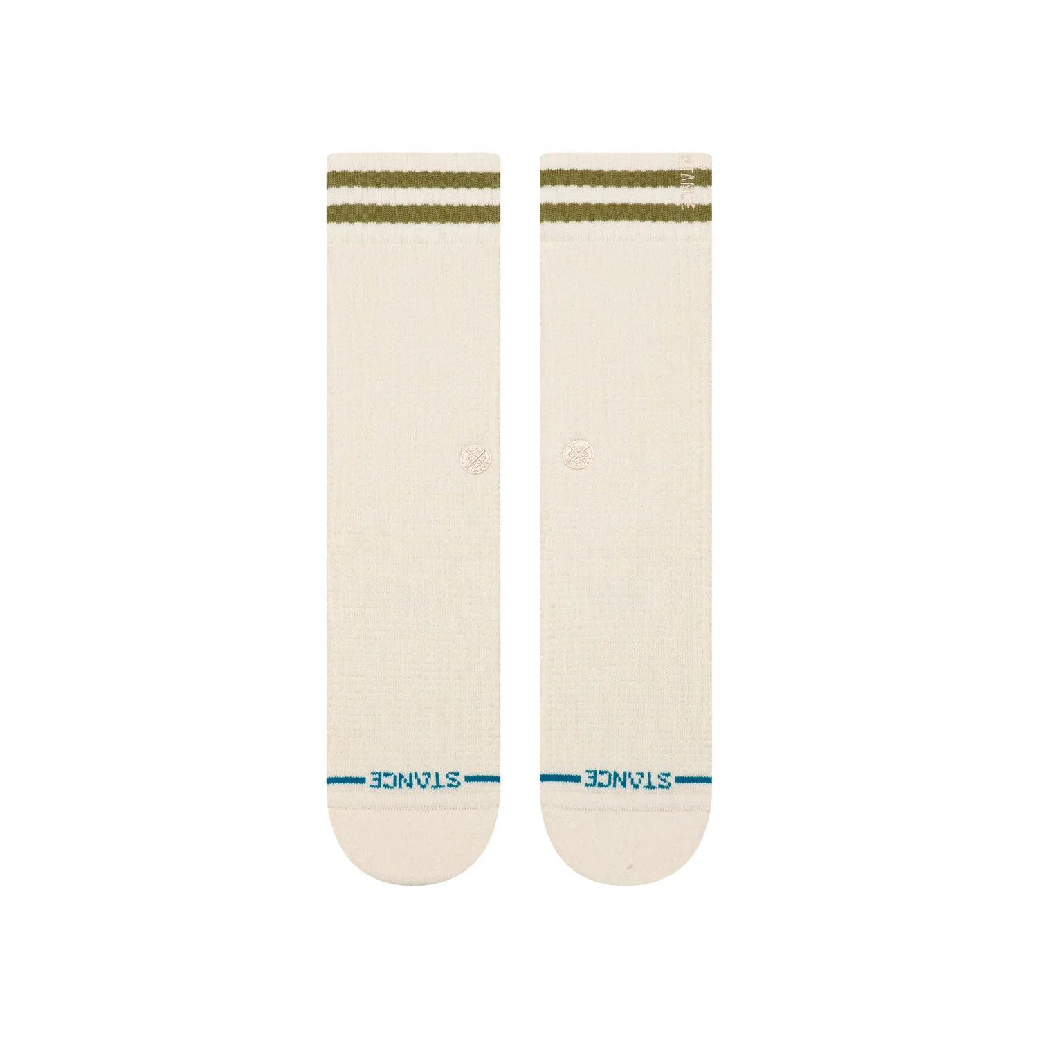 Stance Waffles N Butter crewsokker elfenben bomuld