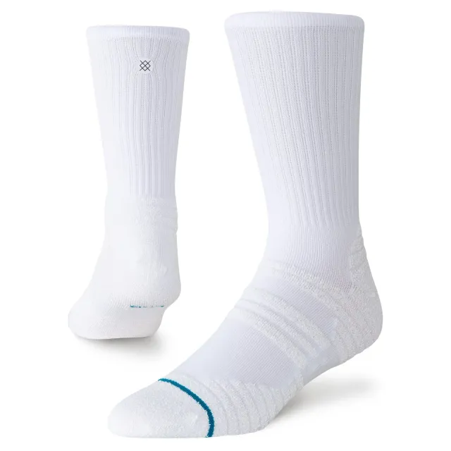 Stance Fusion Grip Crew gripsokker Hvid medium