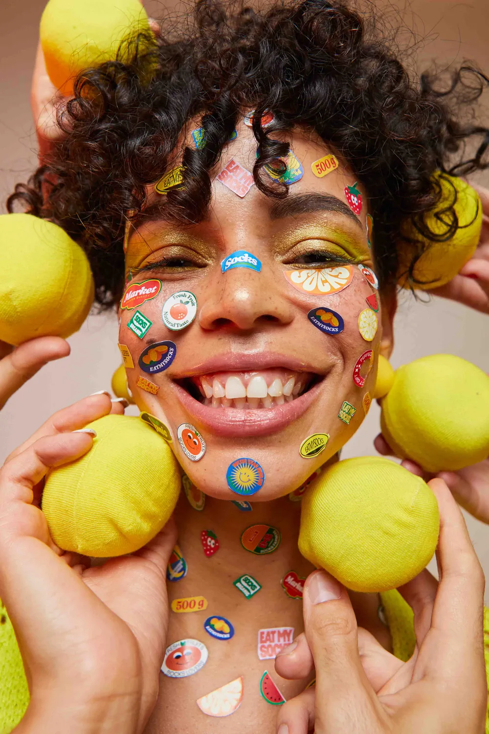 Eat My Socks Fresh Lemons sokker 2 par bomuld