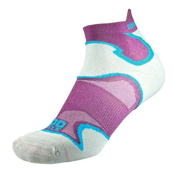 1000 Mile Fusion 2023 socklet dobbeltlag lilla