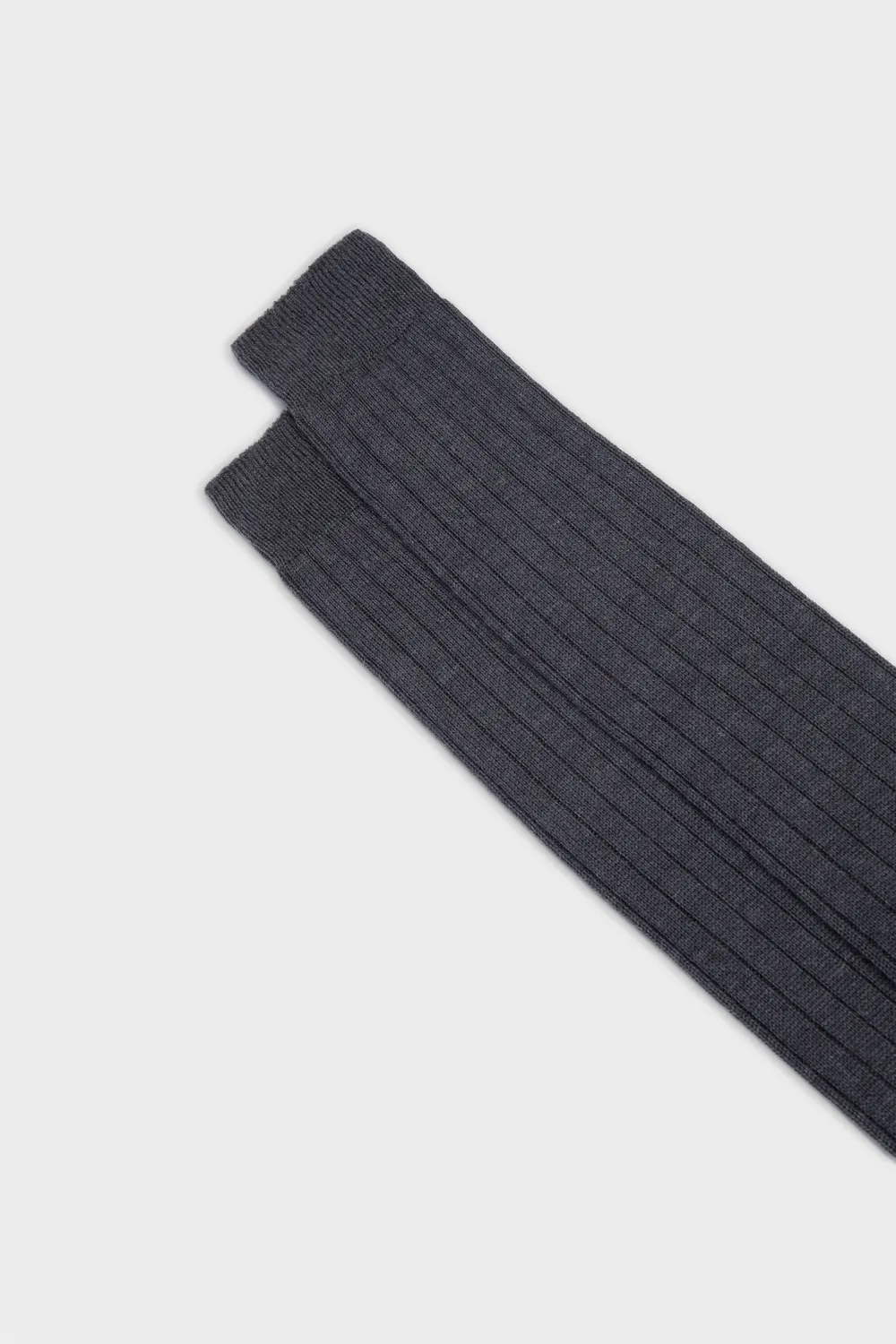 Bresciani Essentials Lupo herresokker charcoal uld rib
