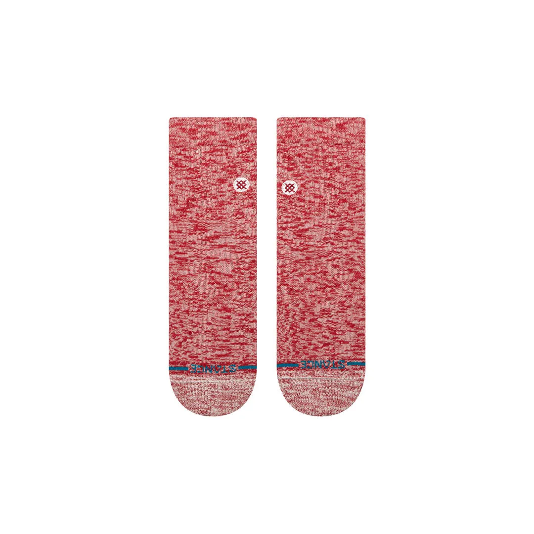 Stance Slub Quarter strømper rød 1 par medium polstring