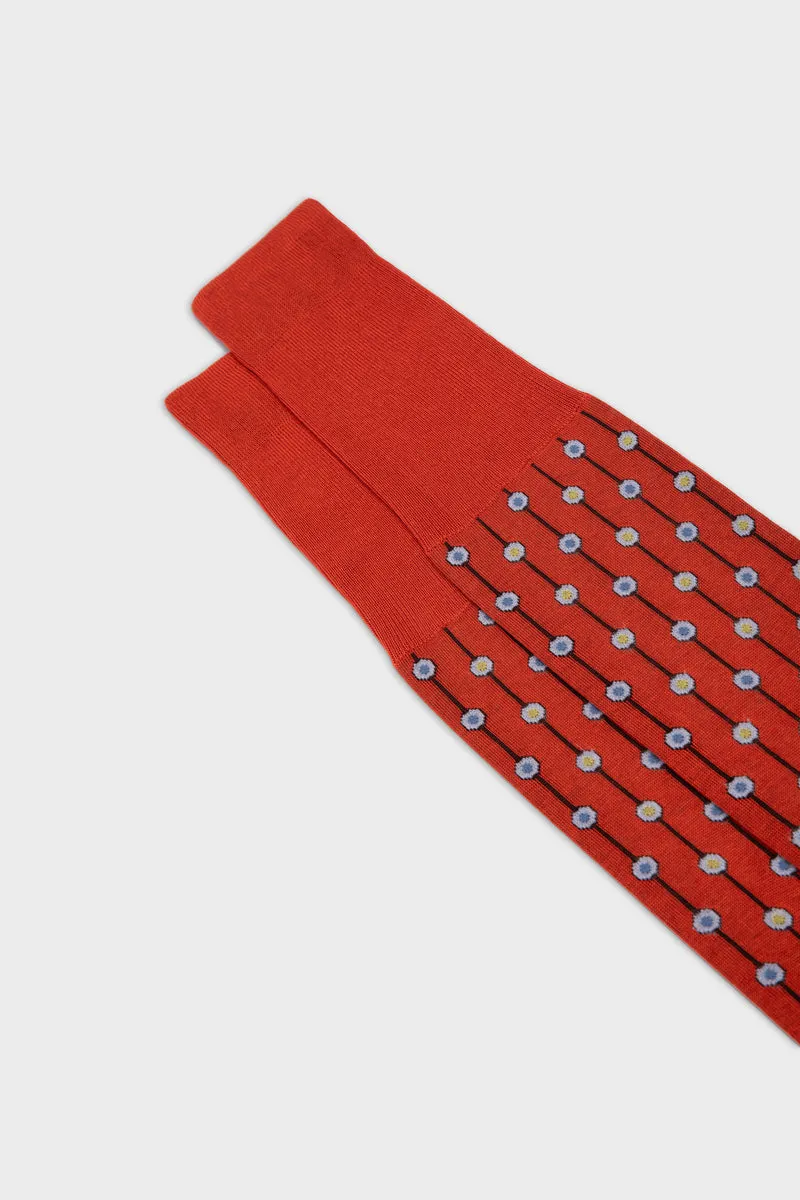Bresciani Essentials Pavone bomuldsstrømper orange 1 par
