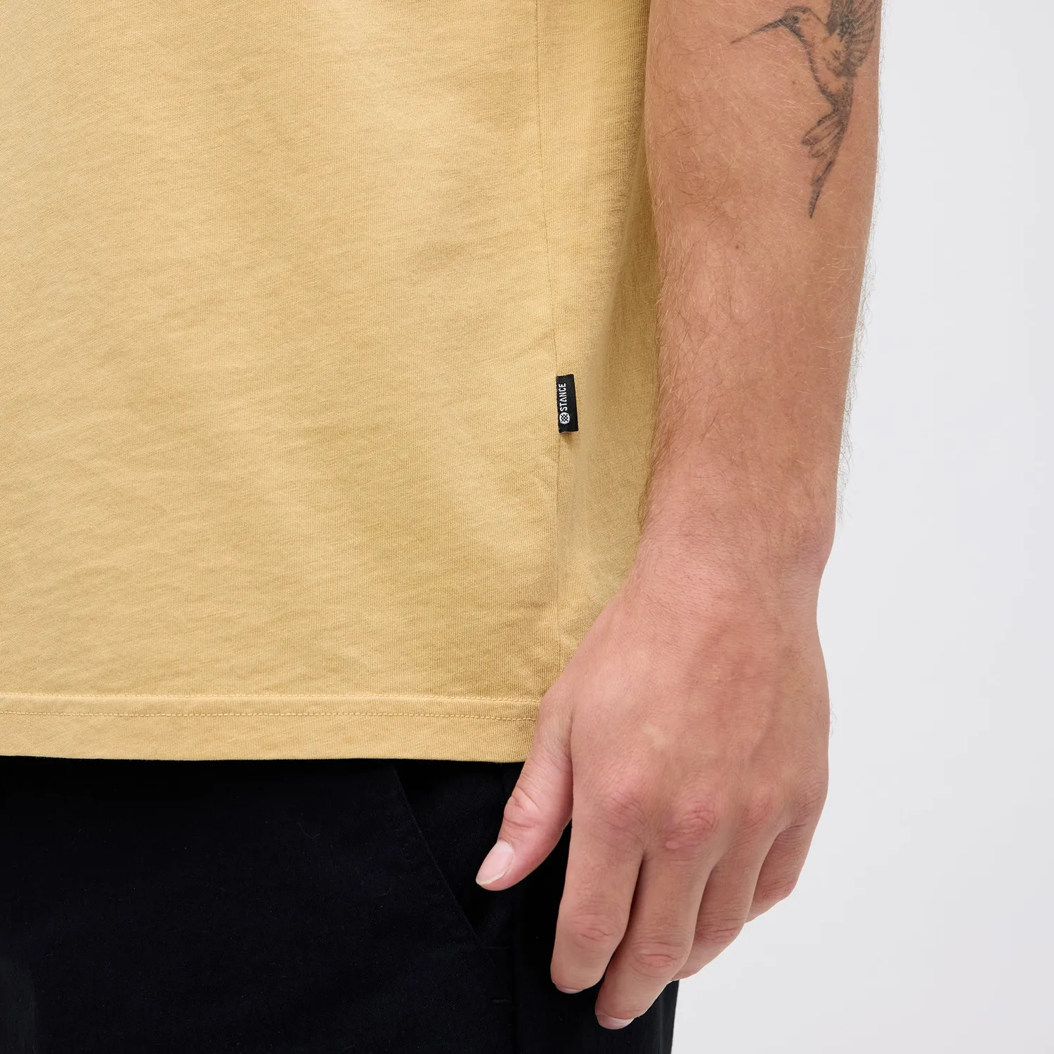 Stance Studio Organic Cotton Tee khaki relaxed