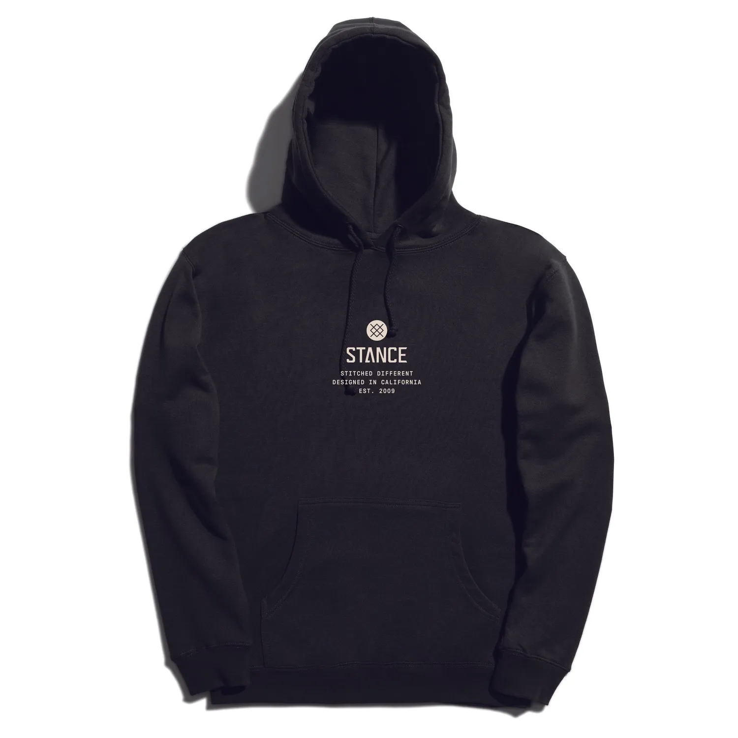 Stance Established hoodie sort – bomuldshættetrøje