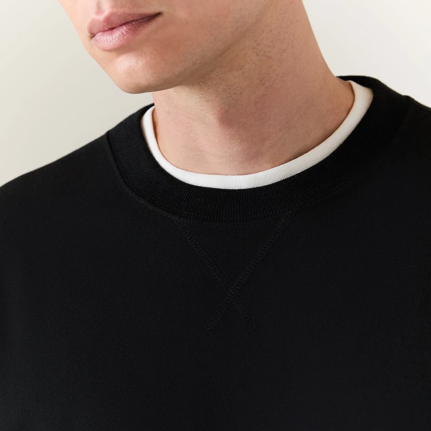 Stance Aura Crew sweatshirt sort afslappet