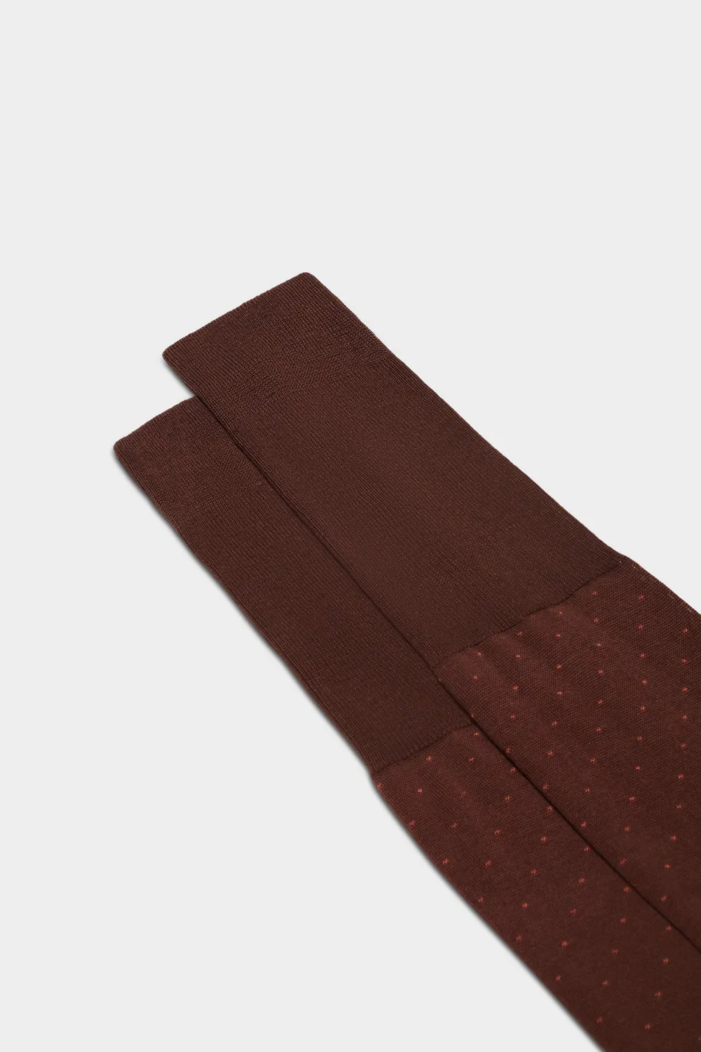 Bresciani Fabio herresokker brown-orange prikker bomuld