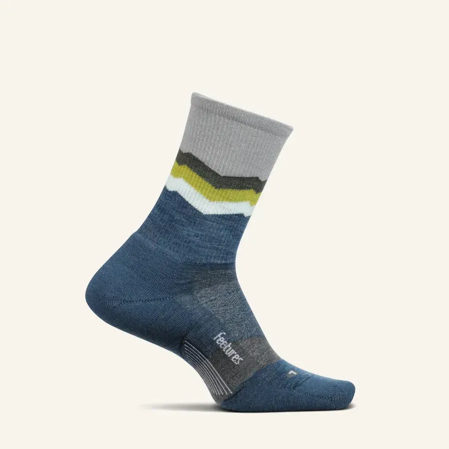 Feetures Merino 10 Cushion Mini Crew løbestrømper navy 1 par