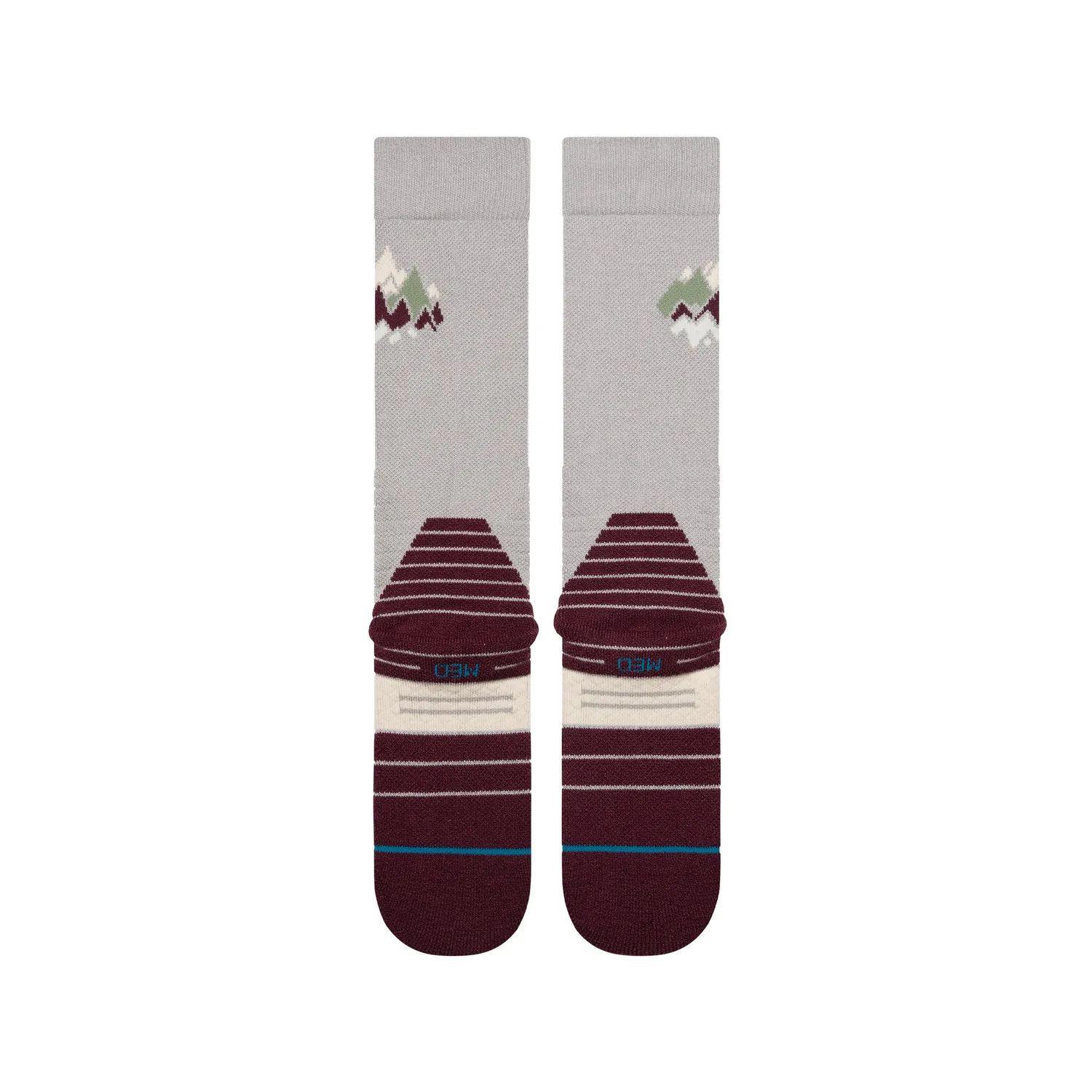 Stance Peaks Mid Wool skisok Fig uld