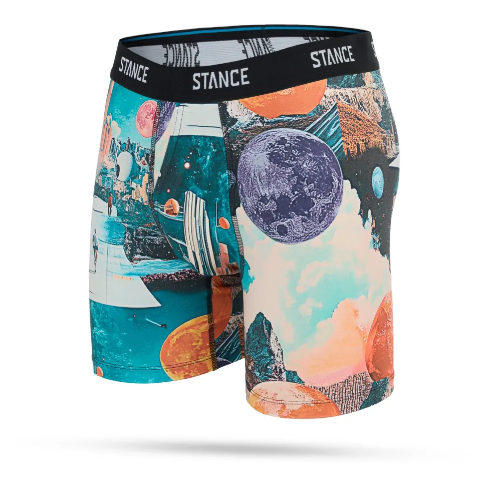 Stance Utopia boxershorts grøn polyester 15 cm