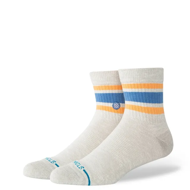 Stance Slub Boyd Quarter sokker graa bomuld