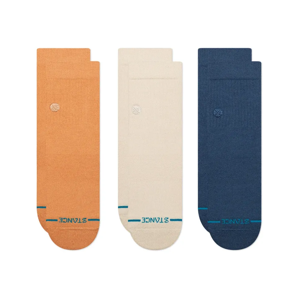 Stance Icon Quarter strømper mango 3-pak ankel