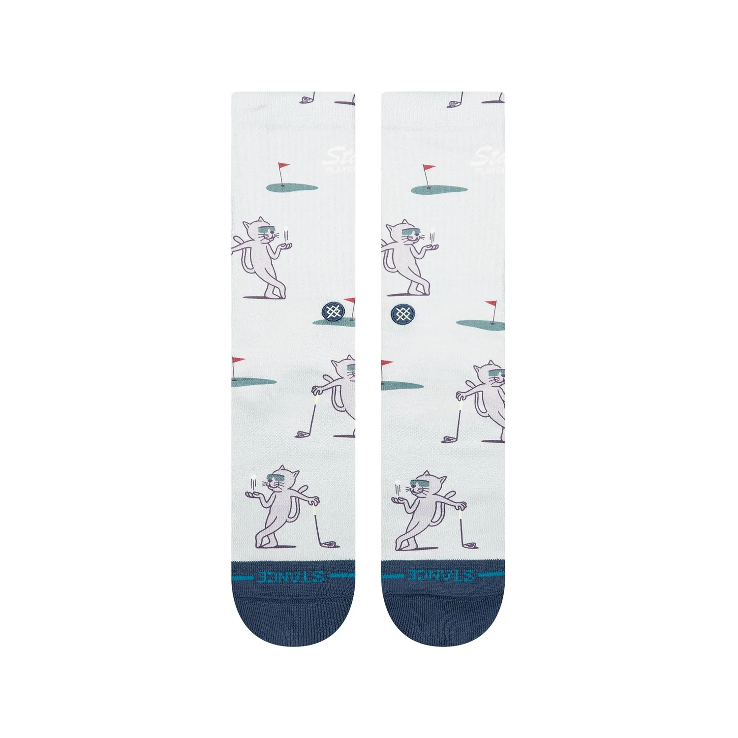 Stance Players Club Crew strømper grøn polyester