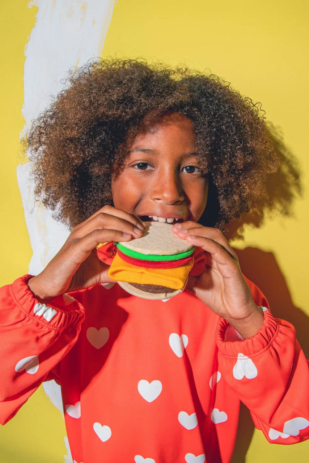 Eat My Socks Cheeseburger Kids børnesokker 1 par
