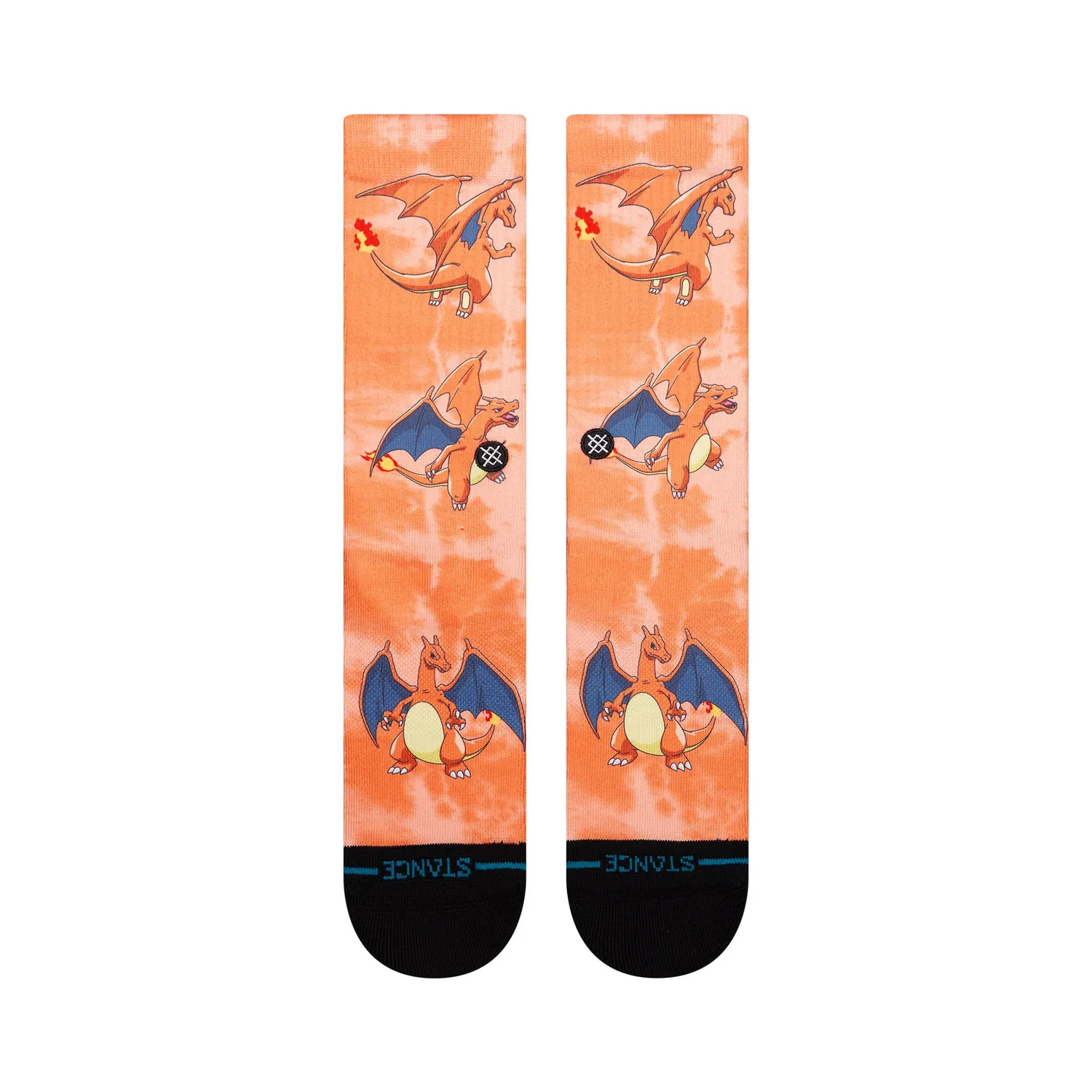 Stance Charizard Crew strømper orange medium polstring