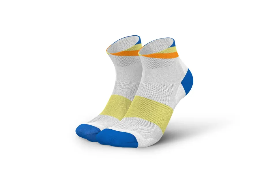 Incylence Ultralight Apex Short Blue Yellow ankelstrømper