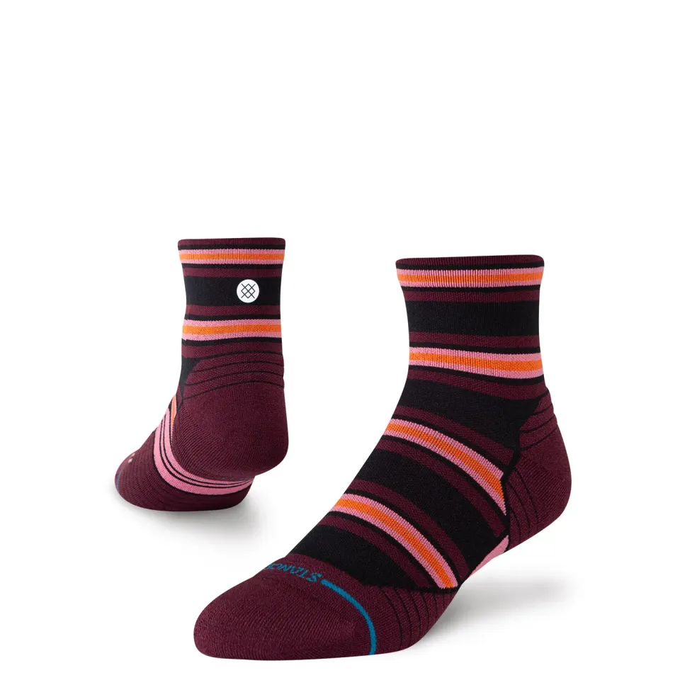 Stance Wayfarer Light Quarter løbestrømper fig nylon