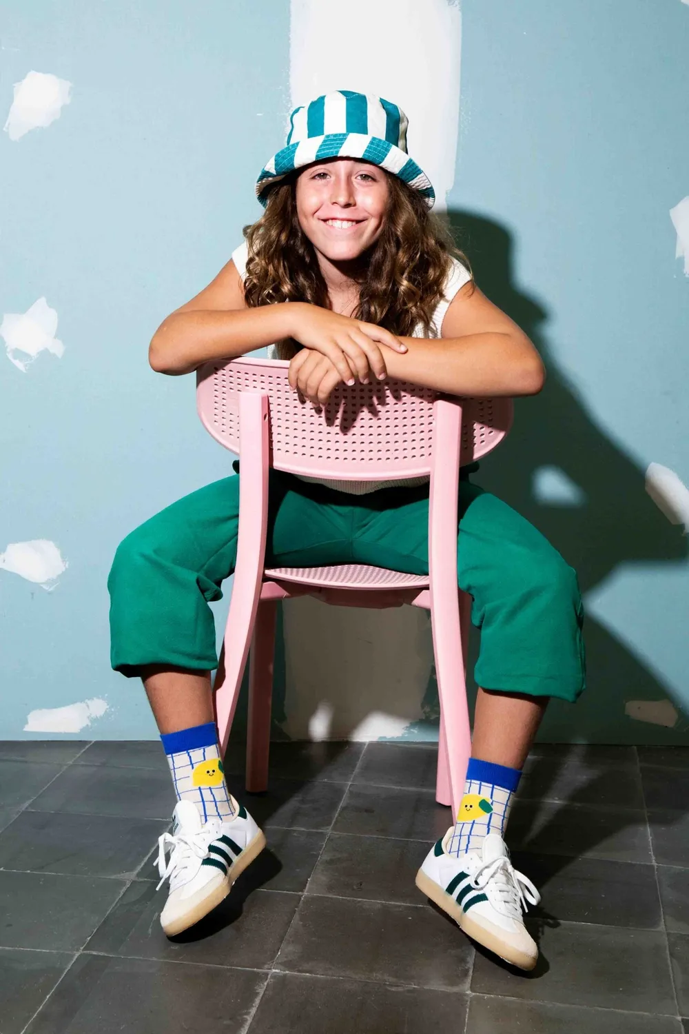 Eat My Socks Acid Lemon Kids børnestrømper citron 1 par