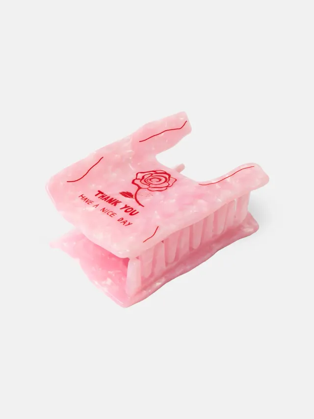 Eat My Socks Thank You Bag hårklemme pose acetate
