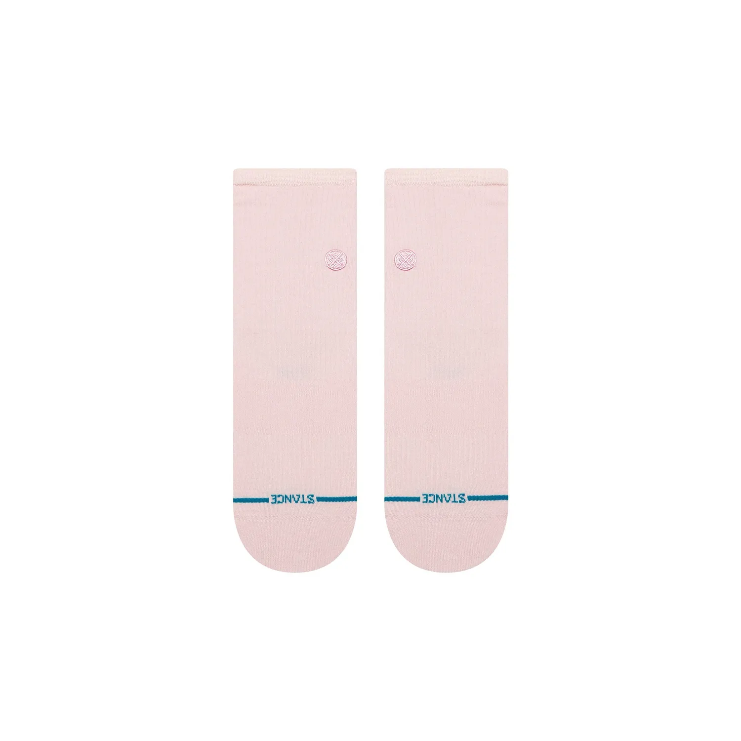 Stance Fine Rib Quarter strømper pink let polstring