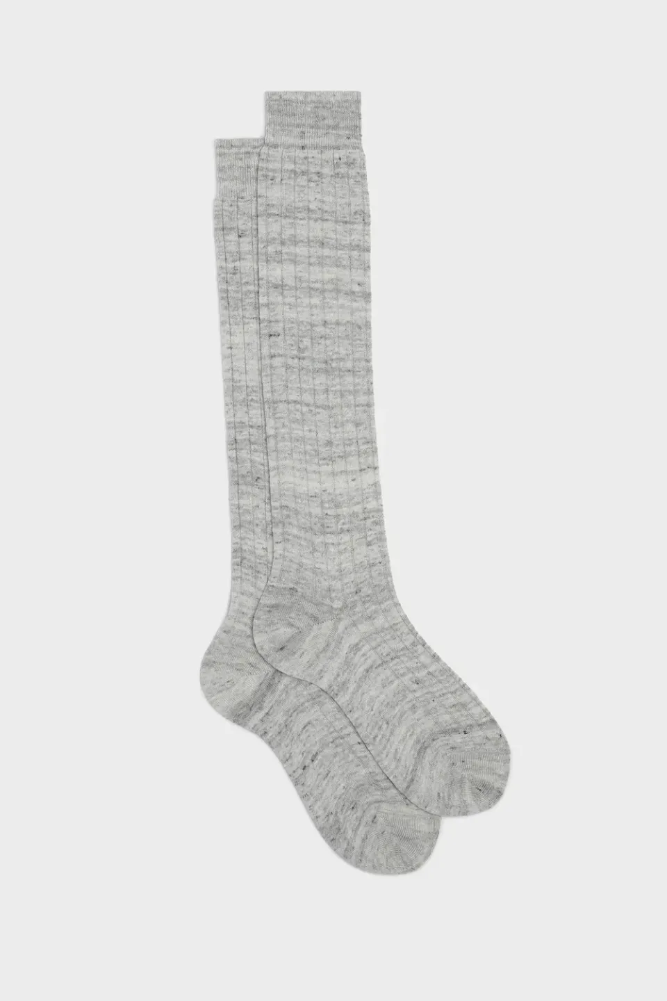 Bresciani Essentials Valerio herrestrømper pearl grey hør