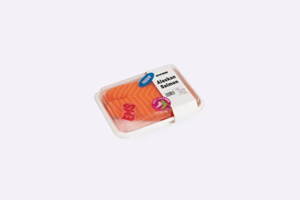 Eat My Socks Alaskan Salmon strømper 2 par laksemotiv