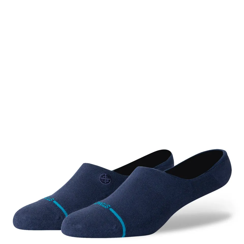 Stance Icon No Show strømper navy let bomuld usynlig